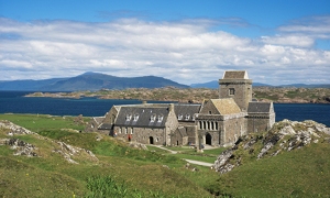 Iona Abbey, founded by St Columba in 563 AD