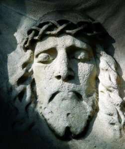 Jesus stone face