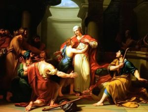  "Joseph Reveals Himself To His Brothers" Jean Charles Tardieu: c: 1788 Genesis 45:4, " I am Joseph your brother, whom you sold. Into Egypt." 